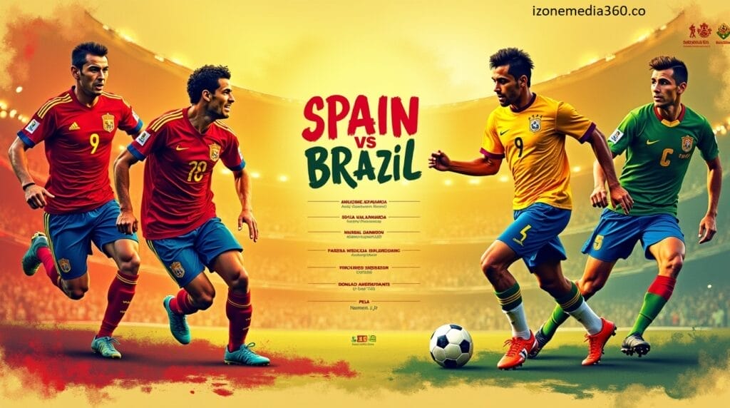 Spain vs Brazil Complete Timeline of Iconic Football Rivalry